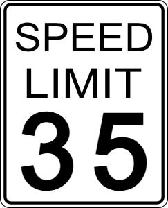Set Speed to 25 mph